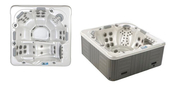 Whirlpools, Hot Tube L.A. Spas Modell Oasis, Whirlpool Sortiment für 2 bis 8 Personen